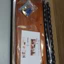 FRIADE 2-Tier Wall Mounted Floating Shelf with Two Roman Columns, Decorative Display Shelf for Entrance, Bathroom, Bedroom, Living Room, Kitchen, Office (Brown)