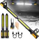 SYLSTAR Mechanic Work Light Bar with Upgraded Sensor Control - 2400LM LED, 4400mAh Rechargeable Underhood Work Light with Hooks & Magnetic Base for Car Repairing, Garage Workshop, Emergency