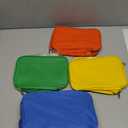 8 Packs Large Toy Storage Bags with Labels, Reusable Clear PVC Board Game Storage, Travel Waterproof Toy Organizer Bags with Name Tag and Manual Pocket for Building Blocks, Puzzle, Kids Books (Colorful)