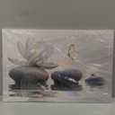 Large Zen White Lotus Canvas Wall Art Bathroom Decor Painting Pictures Living Room Meditation Spa Posters Prints for Modern Spiritual Yoga Bedroom Decoration Ready to Hang (36"L x 24"W)