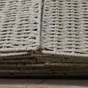 Vesici 12 Pcs Wicker Baskets for Organizing Wicker Storage Cube Storage Beige 12 Inch Foldable Woven Basket with Handles for Organizer Shelves Bathroom Bedroom Laundry Pantry Living Room