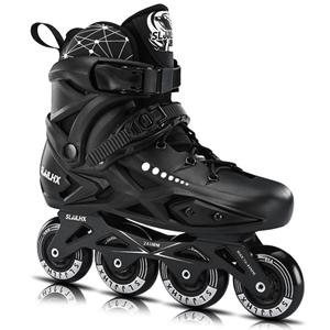 Professional Inline Skates for Men Women, Fitness Roller Skates Adult Male Female, Comfortable Breathable Speed Racing Skates with Washable Lining, Beginner Unisex, Size 37-39