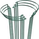 HiGift Plant Support Stakes, 6 Pack Metal Peony Cages and Supports, Garden Stakes Plant Support Cage, Large Plant Support Ring for Outdoor Indoor Snake Plant Peony Rose Flowers Vine (10" W x 15.8" H)