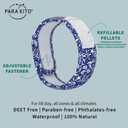 PARA'KITO Mosquito Insect & Bug Protection Wristband - Mosquito Stickers & Bug Spray Alternative - Summer Essentials, Beach Accessories, Hiking & Camping Essentials - Natural Essential Oils (Reef)