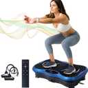 Vibration Plate Exercise Machine, Vibration Platform for Lymphatic Drainage Full Body, 99 Speed Levels, 5 Workout Modes & Resistance Bands, Home Gym Equipment for Shaping, Toning & Weight Loss
