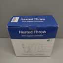 Heated Throw Blanket - Plush Thick Bubble Faux Fur Heated Blanket, Fast Heating Electric Blanket 6 Heating Levels & 4 Hours Auto-Off, Machine Washable, 50"x60", London Grey