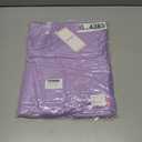 Poetsky Women's Summer Casual T Shirt Dress Short Cap Sleeve Crewneck Loose Basic Shift Mini Dresses (Purple, XXL)