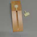 Mounted Table Top Scissors with Wooden Base, Adapted Scissors for Special Needs Self-Opening Safety Shears for Kids, Classroom, and Weak Grip Support