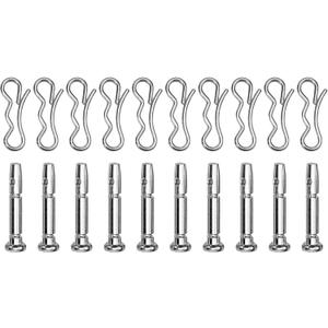 20Pcs 738-04124A Shear Pins Set For Troy-Bilt 2410 And 22" 24" 26" 28" Models, For 2-Stage And 3-Stage Snow Blowers, OEM #738-04124A, 714-04040, 1/4" X 1-1/2" Metal Auger Shear Bolt