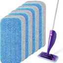 Microfiber Mop Pads Compatible with WetJet, Reusable Wet and Dry Replacement Pads Swiffer Wet Pads for All Floor Types Cleaning (8 Pack)