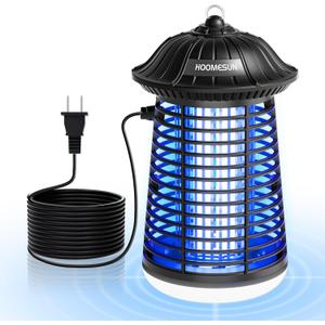 Bug Zapper Outdoor, Mosquito Zapper with LED Light, 4200V Electric Fly Zapper, Fly Traps, Plug in Mosquito Killer, Flying Insects Zapper Indoor, Perfect for Home Backyard Patio