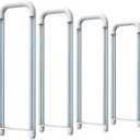 Romwish U Shaped LED Tube Lights, T8 T12, 18W(40W Equiv.), 6000K Super Bright, 2000LM, Fluorescent Light Tube Replacement, Ballast Bypass, Dual-Ended Powered, Clear Cover, 4 Pack