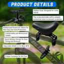 Front Mounted Bicycle Seats for Children, Kid Bike Seat Mountain with Handlebars Foot Pedals for Children 2~5 Years (Black), One Size