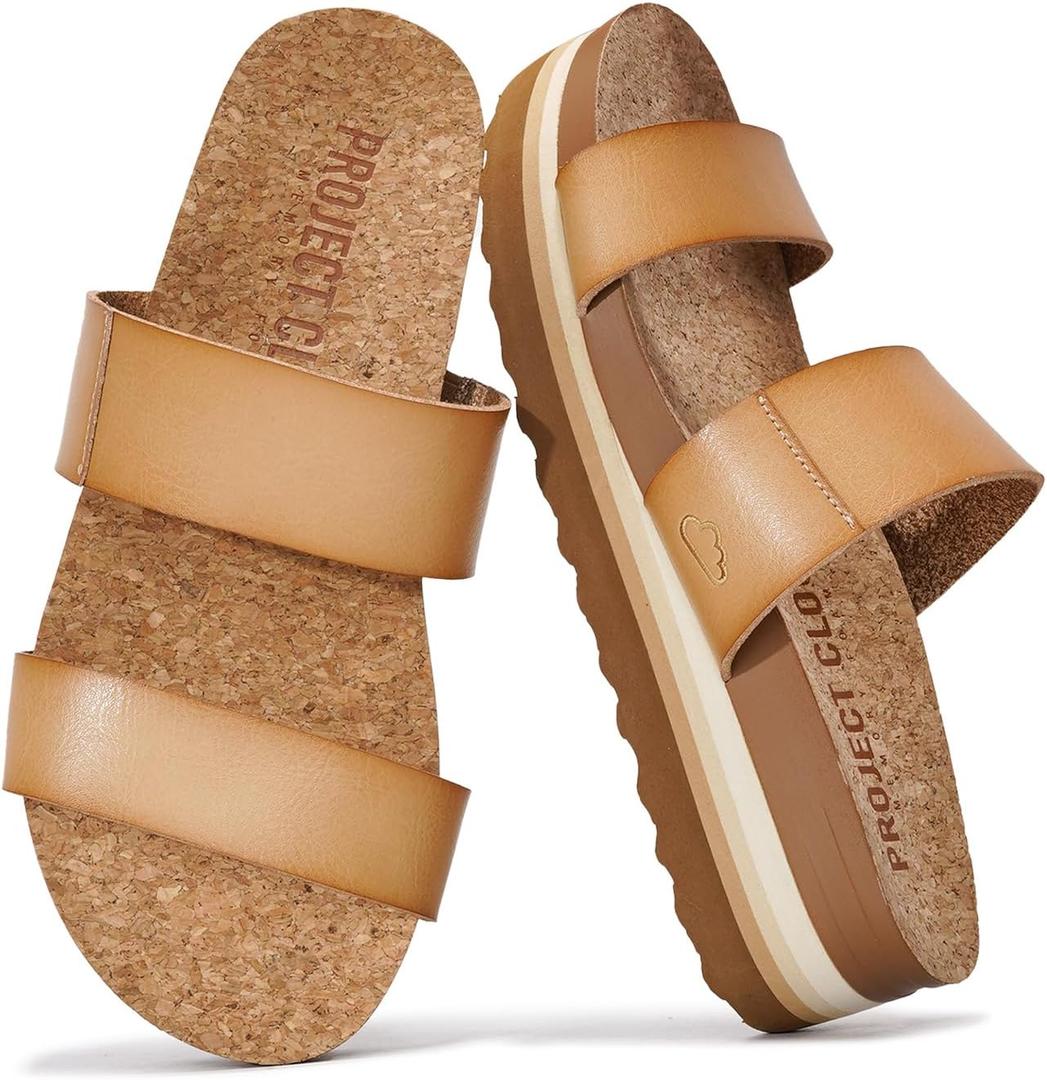Project Cloud Fashion Womens Sandals - Memory Foam Insole and Comfortable Platform Sandals for Women 2025 - Lightweight and Non-slip Perfect Beach Slides (8)