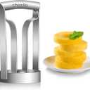 Choxila Pineapple Corer Large Stainless Steel Pineapple Corer Peeler Pineapple Cutter Fruit tool Easy Kitchen Tool - Large（4inch+）