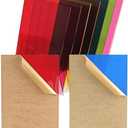 ToolinHand Colored Acrylic Sheets 8*12 inch 1/8" Thick (2.8~3mm) Red Transparent Cast Acrylic Plexiglass Board for Sign, DIY Project, Laser Cutting, Wedding, Craft, Picture Frame, Engraving（5 Pieces）