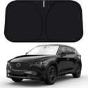 D-Lumina Windshield Sun Shade for Mazda CX-5 2017-2025 CX5 Accessories, Front Window Sunshade Sun Visor Protector Block UV Rays Heat, Foldable 2 Layers 210T Material