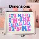 UPNEGE Cheerleader Gifts Makeup Bag Cheerleading Team Gifts for Women Cheerleader Cosmetic Bag It's Me Hi I'm the Cheerleader Zipper Makeup Pouch Gift