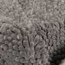 Smiry Dog Door Mat for Muddy Paws, Absorbent Dirt Trapper Non Slip Quick Dry Washable Chenille Mat for Mud Dogs, Entry Rug for Indoor and Outdoor (48x30 Inches, Black and White)