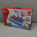 CUTE STONE Color Changing Kitchen Sink Toys, Children Electric Dishwasher Playing Toy with Running Water, Upgraded Faucet, Automatic Water Cycle System Play House Pretend Role Play Toys for Boys Girls