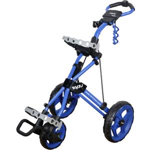 Rovic Model RV3J Junior | Youth 3-Wheel Golf Push Cart (Blue)