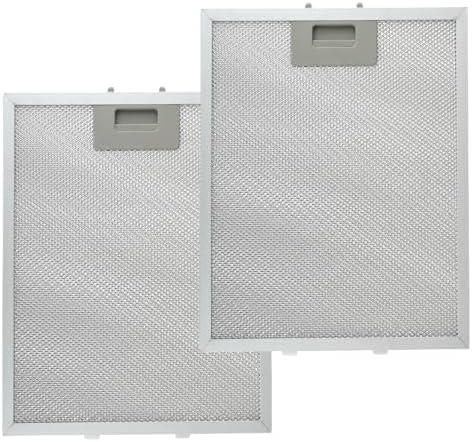 W10169961A 10.5x 12 in Aluminum Mesh Range Hood Grease Filter by Fetechmate Fit for Whirl-pool Ik-ea Kitchen-Aid Jenn-Air Replace W10870878 W10875058 W10833076 W10169961 W11245983-2 Pack