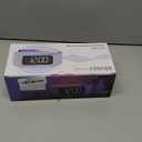 JALL Fabric Alarm Clock for Bedroom, with Big Led Screen Display, Bluetooth Stereo Sound Speaker, FM Radio, Fast Wireless Charging, USB Charging Port, Nightlight, White Noise, Ideal for Gift, Black