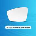 SNEMEEY Driver Side Mirror Replacement for Volkswagen VW Passat Jetta Beetle 2011 2012 2013 2014 2015 2016 2017 2018, Left Side Exterior Mirror Glass, Power Heated with Backing Plate
