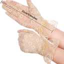 SATINIOR Ladies Lace Gloves for Women Tea Party Elegant Short Courtesy Gloves for Wedding Dinner Opera Parties