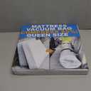 Mattress Vacuum Bag for Moving, Vacuum Seal Mattress Bag for Memory Foam or Inner Spring Mattresses, Compression and Storage for Returns, Leakproof Valve and Double Zip Seal (Queen/Full/Full-XL) (Clear)