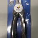 Beenefits Large Dog Nail Clippers with Sharp Stainless Steel Blade for Smooth Cutting, Ergonomic TPE Handle Special Baffle to Avoid Flying Nail Fragments, Hidden Nail File (Large/Medium), Black Set of 3