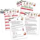 2 x Christmas Friendly Feud Game, Christmas Trivia Quiz, Family Feud Baby Shower Game, Christmas Party Game for Family Activity Favors-30 Christmas Feud Cards & 3 Fast Money Round Cards-05