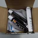 Shower Head Holder All Metal Handheld Shower Wand Bracket Adhesive Shower Wall Mount Holder Brass Shower Spray Holder Brushed Nickel, Drill Free Glue Installation