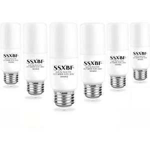 Lighting LED Bright Stik 8-watt (60-Watt Replacement),810-Lumen Light Bulb e26 Base, Daylight,Vanity Mirror Replacement Light. Pack of 6