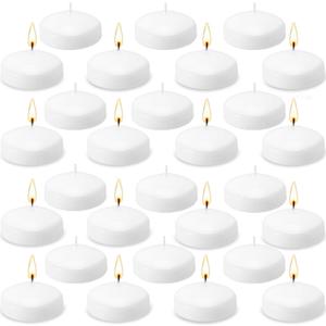 72 Pack 2-Inch Floating Candles - Perfect for Weddings and Events - White