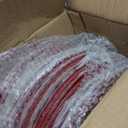 Tanlade 50 Pcs Charger Plates Bulk, 13 Inch Plastic Round Charger Dinner Plates Elegant Wedding Serving Plate for Event Tabletop Wedding Party Bridal Baby Shower Decor (Red) (Modern Style)