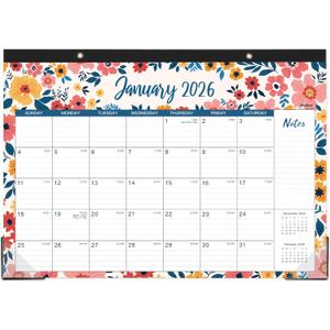2026 Desk Calendar - Jan 2026 - Dec 2026, Large Monthly Desk Calendar 12 Months, 17" x 12", Desk Pad, Large Ruled Blocks, To-do List & Notes, Best Desk/Wall Calendar 2026 for Planning or Organizing