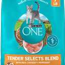 Purina ONE Natural Dry Cat Food, Tender Selects Blend With Real Chicken - 7 lb. Bag BB Date Oct 2026