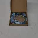 FRESHME Renaissance Mushroom Ears with Crown - Woodland Flower Crown Fairy Butterfly Headpiece Mushroom Ears Set Elf Floral Headband for Women Christmas Renfaire Halloween Mushroom Custome Cosplay