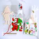 Winlyn 24 Sets Christmas Craft Kits Winter Crafts DIY Santa's Helper Elf Ornaments Decorations Arts Sets Elf Christmas Foam Stickers for Kids Holiday Festive Home Classroom Activities Party Favors