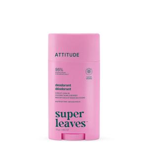 ATTITUDE Aluminum Free Deodorant, Natural Origin Ingredients, EWG Verified, Odor Control With Baking Soda, Twist & Glide, Dermatologically Tested, Vegan, Coconut & Wild Berries, 2.64 Oz (2.64 Ounce (Pack of 1))