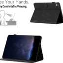 DTangLsm for iPad A16 Case iPad 11th Generation Case 11-inch 2025, iPad 10th Generation Case 10.9-inch 2022, Smart PU Leather Folio Stand Cover with Pencil Holder, Auto Wake/Sleep, Honeycomb Black