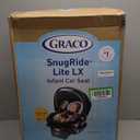 Graco SnugRide Lite LX Infant Car Seat, Lightweight Rear-Facing Seat for Babies 4–30 lb, 4-Position Adjustable Base, LATCH Installation & ProtectPlus Engineered, Studio, 06/23/2035