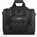 Goloni Bowling Ball Bag for Singer Ball with Padded Ball Holder, 2 Pockets fit Bowling Shoes Up to Mens Size 14 and Accessories (Dark Grey)