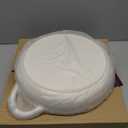 Bread Dutch Oven for Sourdough Baking (5.5 QT), Joyfair Enameled Cast Iron Dutch Oven Pot with Lid, Sourdough Bread Pan with Heavy Duty Dual Handles, Non-Stick & Even Heat, Oven-safe up to 500°F White