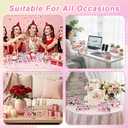 Thyle 4 Pcs Galentines Day Decorations Wooden Table Decor Happy Galentines Sign Centerpiece Photo Props for Bestie Friends Valentines Party Supplies Accessories