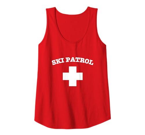 SKI PATROL Winter Downhill Snow Skiing Skiers Skier Tank Top, Size: M