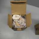 Pandaloo® Glass Cups With Lids and Straws -20 Fl Oz- Perfect Size Iced Coffee Cup - Smoothie Cup With Bamboo Lid and On the go Lid - Glass Tumbler (2 Count (Pack of 1), Lilac-Creamy Mushroom)