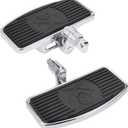 Motorcycle Adjustable Floorboards Pedals, Front Passenger Foot Pegs Footboard Fit for Harley Sportster 883 1200 Dyna Fat Bob (Front Floorboard)