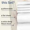 Extra Deep King Sheet Set - 6 Piece Breathable and Cooling Sheets - Hotel Luxury Bedding for Women, Men, Kids & Teens - Easy & Secure Fit - Soft, Wrinkle Free and Comfy - Extra Deep Pockets - White